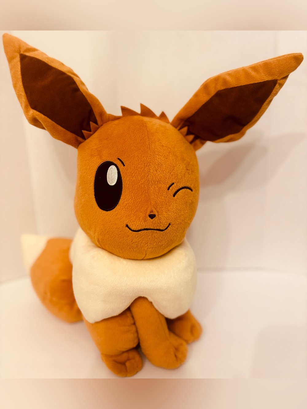 BANPRESTO Plush Pokemon Eevee Winking female plush sitting position Stuff Animal
